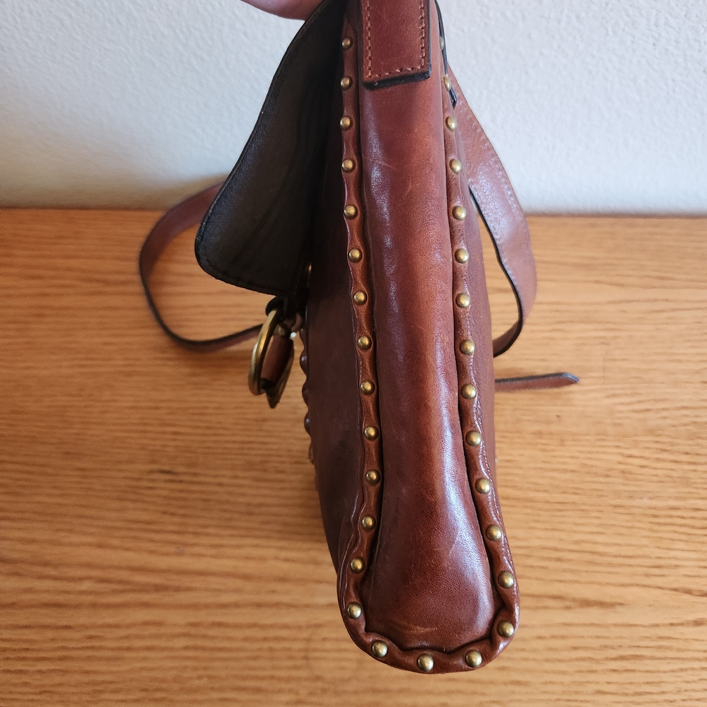 Frye Brown Leather Crossbody Shoulder Bag - Picture 6 of 16